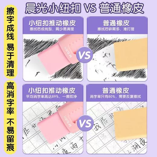 晨光可伸缩橡皮擦碎屑成条少屑小学生专用 商品图3