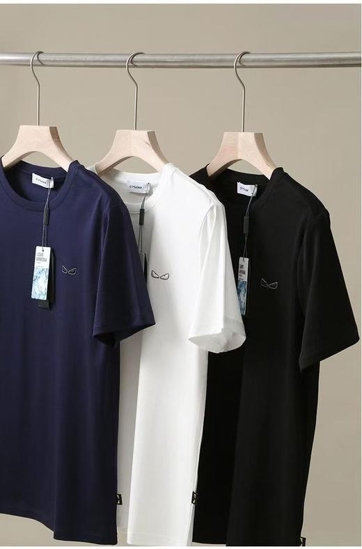 男款Fe*di经典同款 常规丝光高支短袖T 商品图0