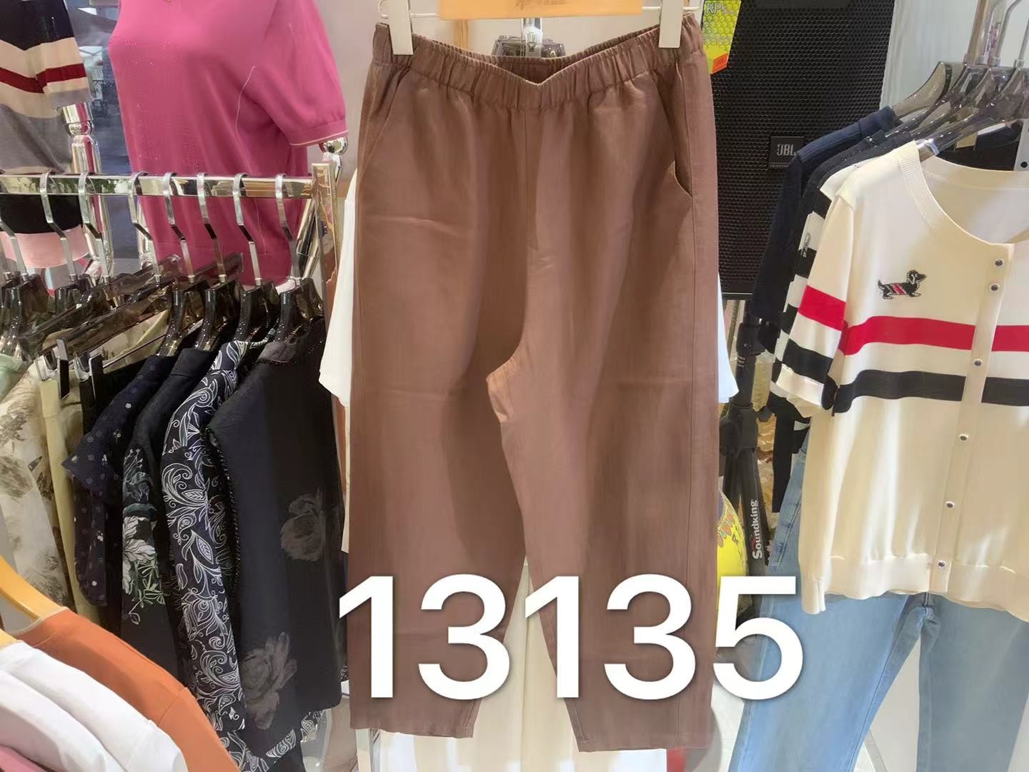 女装25春夏新品亚麻萝卜裤2235-FC13135