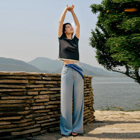 东黎 • 岛屿假日—长盈夏日 桑蚕丝山羊绒女士春夏精纺半袖 5155