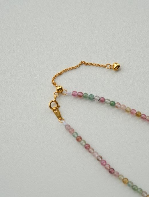 米马饰品 巴西料透体碧玺色浓3.8mm多圈手串/3.5mm手链/3mm颈链 商品图3