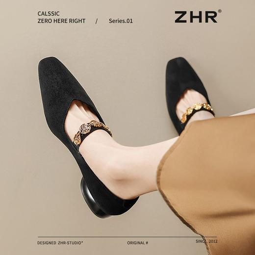 ZHR则则法式复古玛丽珍鞋女2025新款春季百搭通勤鞋低跟气质单鞋 商品图6