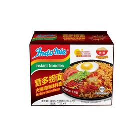 营多捞面 火辣鸡肉味拌面 83g*5袋/盒