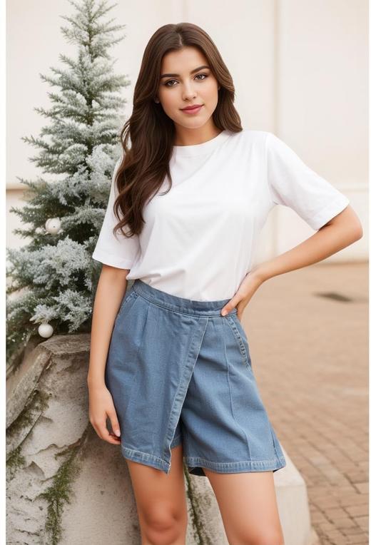 佐丹奴女装新款【100%棉】牛仔梭织裤裙13404301 商品图2