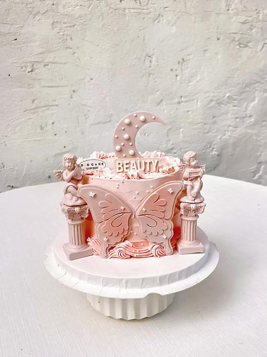 热销“月光女神”韩式黄油抹面，银色弯曲蜡烛， 提前8小时预定 商品图2