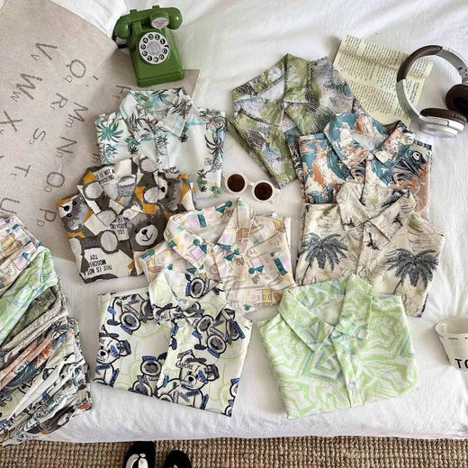 儿童复古衬衫短裤2件套 商品图3