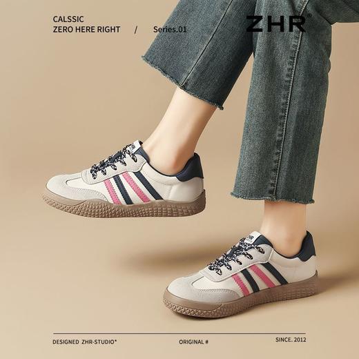ZHR则则平底柔软板鞋2025春季新款百搭废土风轻便通勤运动休闲鞋 商品图2