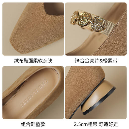 ZHR则则法式复古玛丽珍鞋女2025新款春季百搭通勤鞋低跟气质单鞋 商品图2