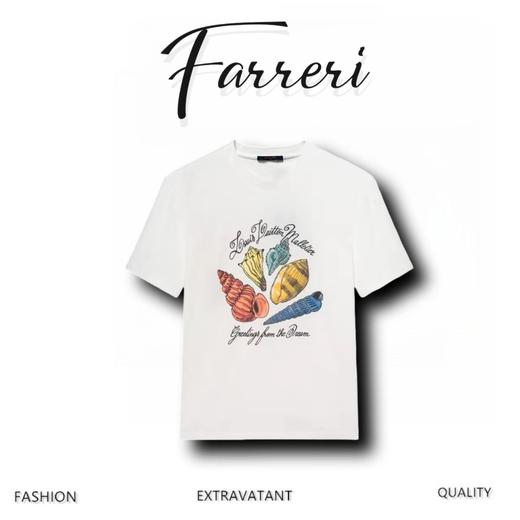 驴家 贝壳草字印花短袖 商品图0