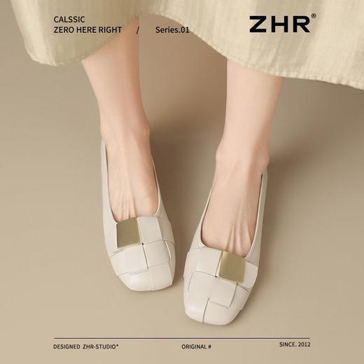 ZHR则则复古浅口单鞋2025新款轻便超软女鞋一脚蹬平底豆豆鞋通勤 商品图8