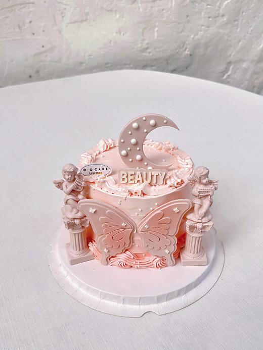 热销“月光女神”韩式黄油抹面，银色弯曲蜡烛， 提前8小时预定 商品图1