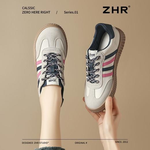 ZHR则则平底柔软板鞋2025春季新款百搭废土风轻便通勤运动休闲鞋 商品图0