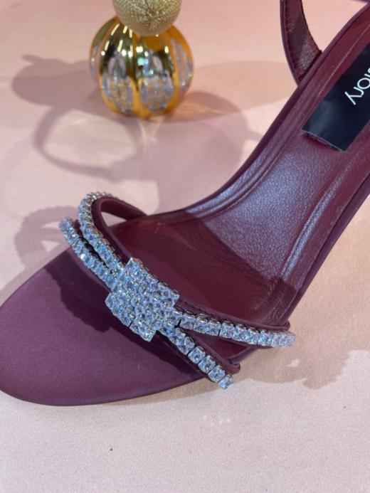 Westory2025年经典圆头高跟凉鞋自带优雅气质一字带凉鞋W25BG62181 商品图6