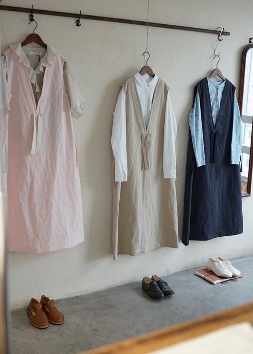 (7折) SUSURI 绑带V领无袖背心连衣裙 商品图6