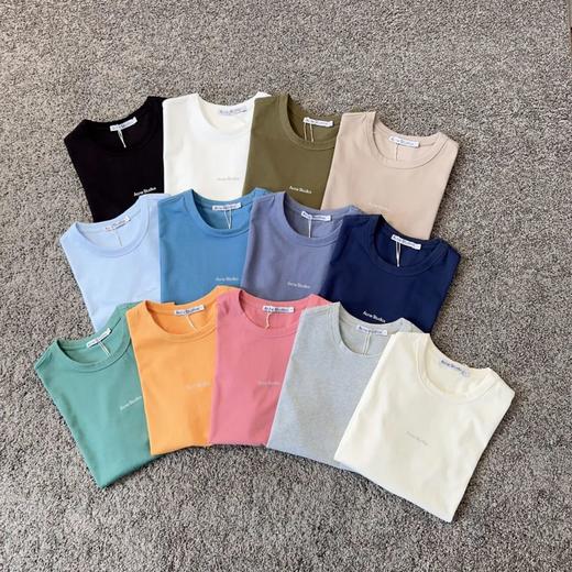 Acne Studio反光徽标 260克重磅全棉情侣款短袖T恤 商品图0