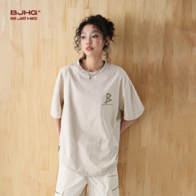 BJHG不计后果 新款美式重磅短袖t恤男生潮牌宽松休闲圆领半袖体恤