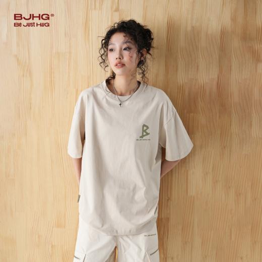 BJHG不计后果 新款美式重磅短袖t恤男生潮牌宽松休闲圆领半袖体恤 商品图0