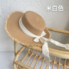 🌸超气质的【法式度假风平顶草帽】！🌈约会度假就戴它！ 明星同款蝴蝶结平顶草帽💯 ✅帽身细密编织，不易变形，挺阔透气 ✅中帽檐设计，显脸小，气质优雅！ 商品缩略图5