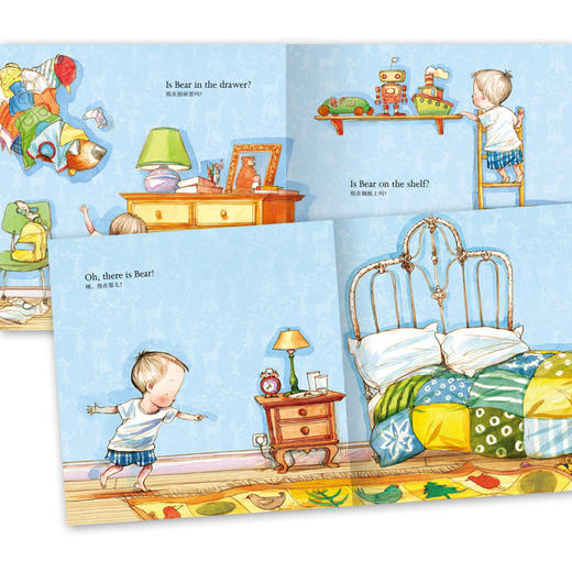 熊在哪儿中英双语平装点读版海豚绘本花园幼儿英语早教有声读物儿童英文启蒙图画故事书幼儿园宝宝阅读 商品图3