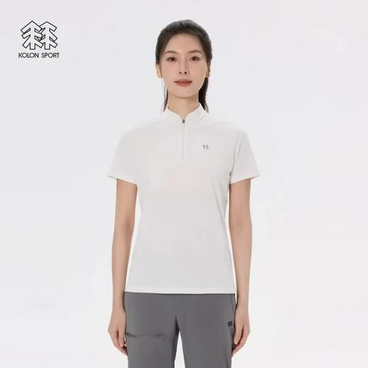 可隆女士半拉链短袖吸湿速干T恤 商品图0