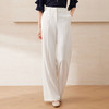【白色高腰垂坠直筒阔腿裤】EITIE爱特爱通勤显瘦2025夏季新款B2505608 商品缩略图1