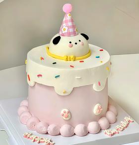 『手绘蛋糕系列』祝福小狗