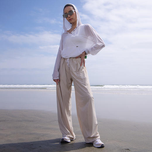 TITIKA ACTIVE休闲运动罩衫女连帽宽松透气亲肤运动跑步长袖T恤51211 商品图2