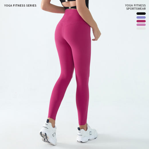 跃牌【小甜心】系列 糯弹瑜伽裤女2025新款春夏提臀普拉提高腰九分长裤3362 商品图2