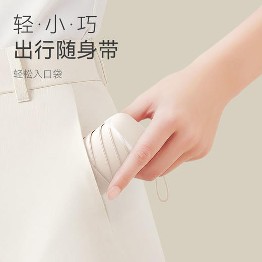【裸伞仅240g 航空级抗风骨架】左都卡片晴雨两用太阳伞 商品图2