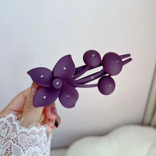 【买一送一】新款樱桃抓夹发夹女盘发水钻发卡子大号鸭嘴夹 商品图6