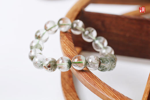 【森屿】绿幽灵聚宝盆手串 珠径：13MM 商品图2