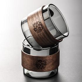 茶杯玻璃套装轻奢高档耐热防烫家用客厅茶几功夫品茗茶具杯子2个装