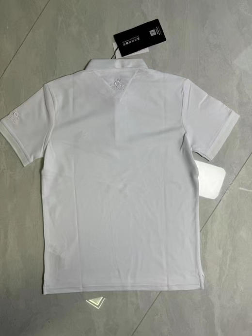 正品 KAILAS凯乐石男款功能性翻领polo针织衫短袖半袖T恤
珠地棉材质，有弹性，纯白配色，版型偏修身， 商品图1