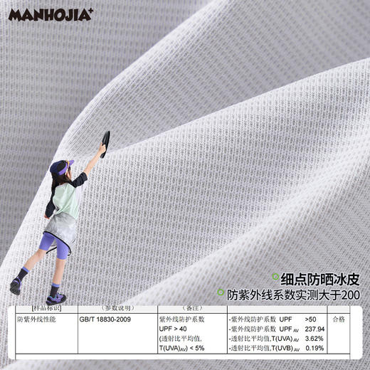 漫画家【防晒魔法衣】高倍原纱防晒全方位凉感训练抱石凉感防晒T 商品图3