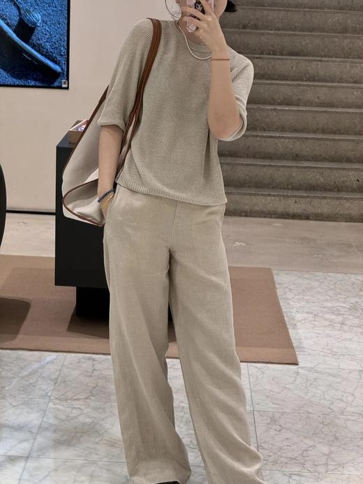 【高品质私服】【IC亚麻平纹花式上衣/阔腿裤】宽松剪裁，显瘦又优雅G1327/G1328-CC【无标出货 介意慎拍】 商品图6