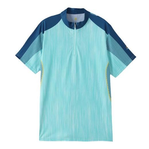 丁摩 情侣速干衣女短袖夏季立领透气弹力户外运动跑步健身打球快干T恤5ZF-31 商品图4