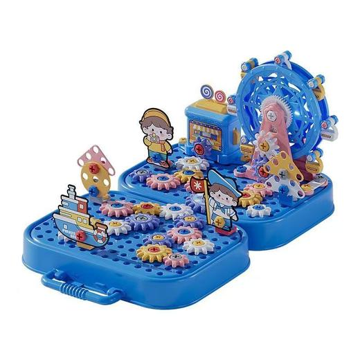 儿童全套diy摩天轮拼装拧螺丝钉玩具电钻组装玩具拆卸 商品图6