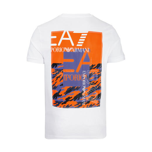 【超惠秒】Armani EA7 男士百搭舒适全棉运动休闲短袖T恤 11910 商品图2