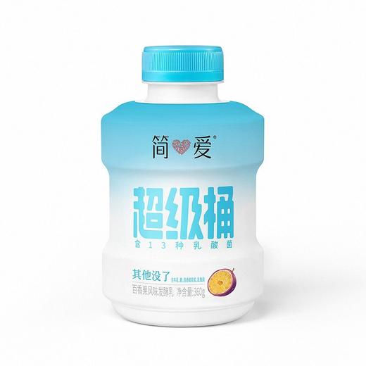 简爱360g百香果超级桶风味发酵乳 商品图0