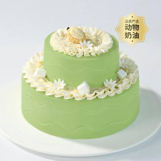 【多肉榴莲椰奶冻】高颜值生日蛋糕，泰国A级金枕榴莲肉香糯肉厚，椰奶冻椰香四溢Q弹嫩滑，多层口感在味蕾爆开（全国正价链接） 商品图3