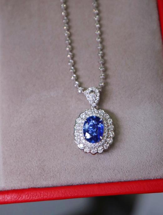 1.12ct刻面蓝宝石吊坠 商品图3
