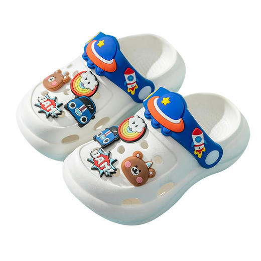 【按摩舒适，防滑耐磨】2025款猪爸爸新款儿童拖鞋夏季家居鞋宝宝大童洞洞鞋男女童防滑凉拖鞋 商品图4