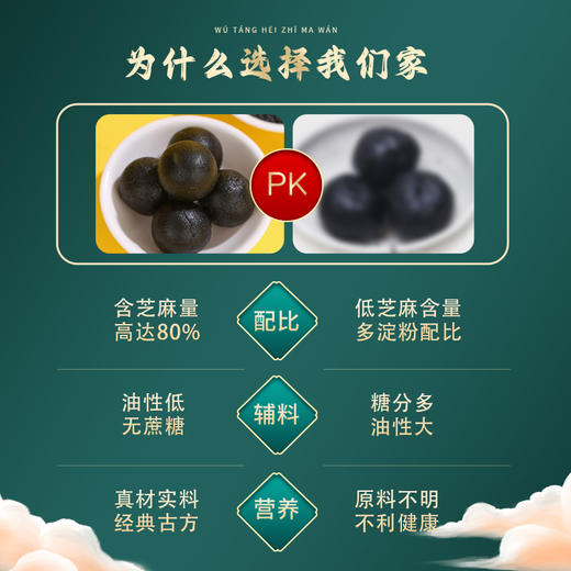 无糖黑芝麻丸-老少皆宜 清油少甜超好吃 【10盒装】 商品图2