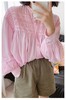美洋同款轻薄如丝丝棉娃娃风琴透气衬衫 商品缩略图5