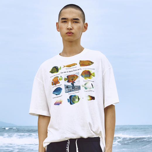 CryingCenter seaclub热带鱼图鉴趣味T恤短袖微透 哭喊中心 商品图0