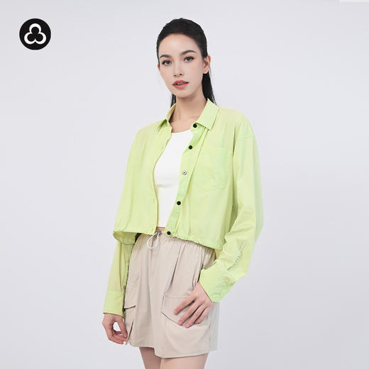 TITIKA ACTIVE防晒运动户外衬衫短款防紫外线春夏款宽松轻薄外套女31202 商品图0