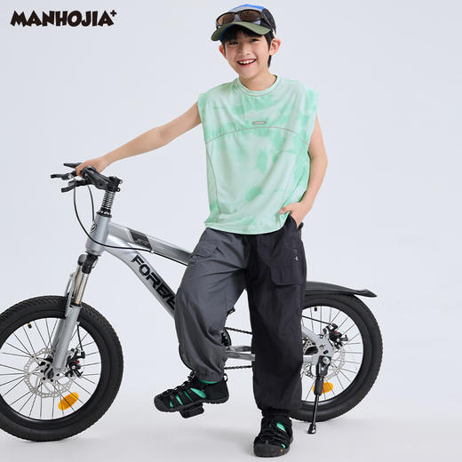 漫画家【小方格神裤】城市轻户外透气防水原纱防晒超薄工装长裤夏 商品图4