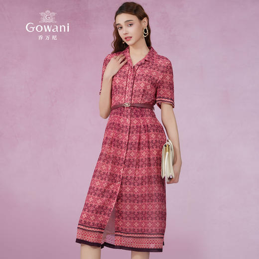 乔万尼真丝连衣裙新款100%桑蚕丝EM2E839 商品图2