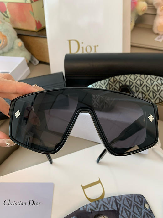 Dior迪奥双层镜片太阳镜。茶色。灰黑色。自己备注颜色。 商品图6