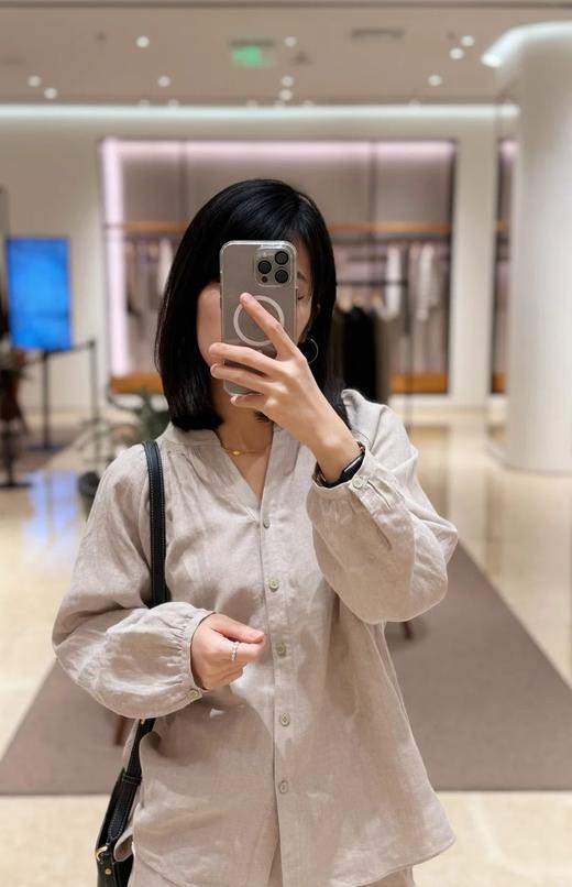 【高品质私服】【IC亚麻平纹花式上衣/阔腿裤】宽松剪裁，显瘦又优雅G1327/G1328-CC【无标出货 介意慎拍】 商品图2